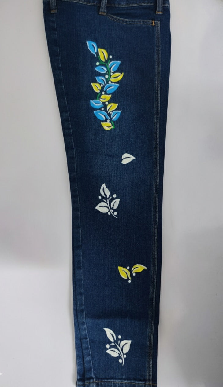 Leaf Motifs Denim