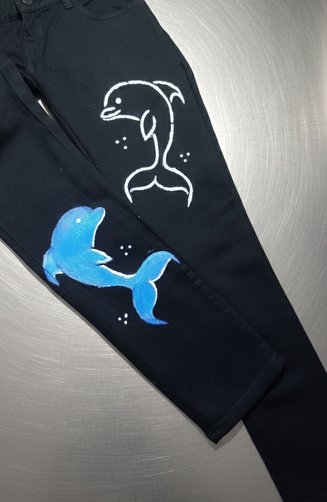 Dolphin Art Denim