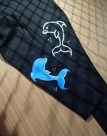 Dolphin Art Denim