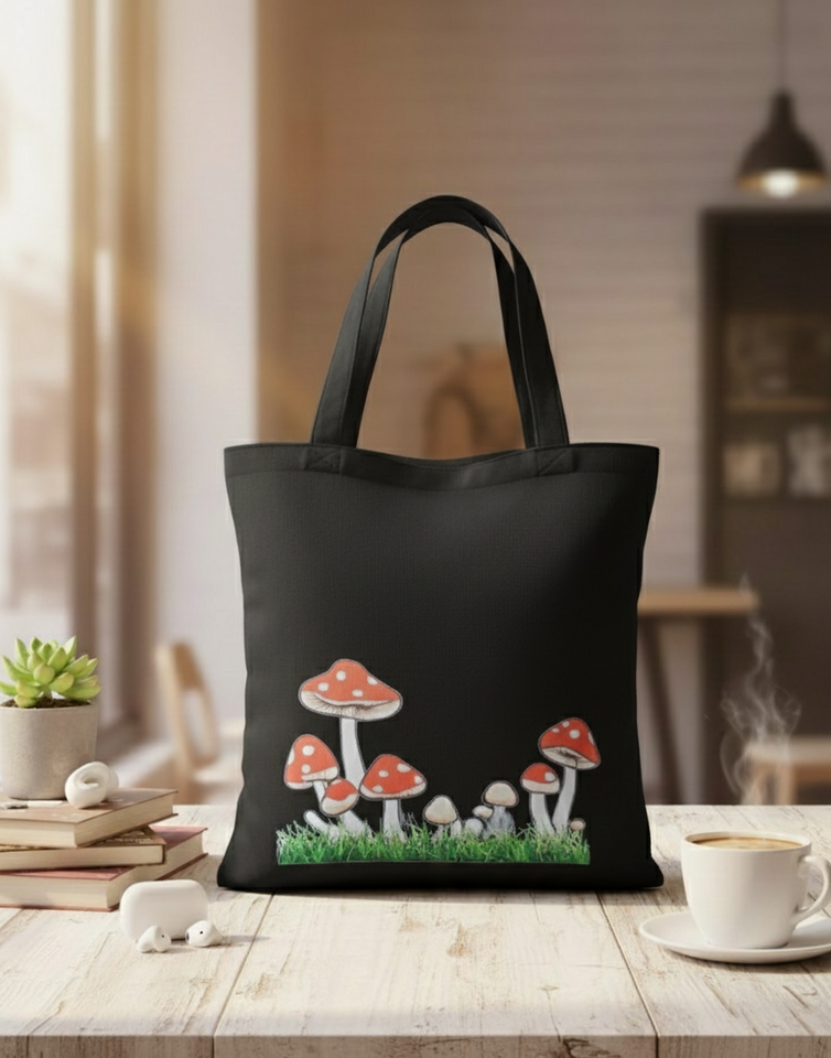 Mushroom Meadows Tote Bag