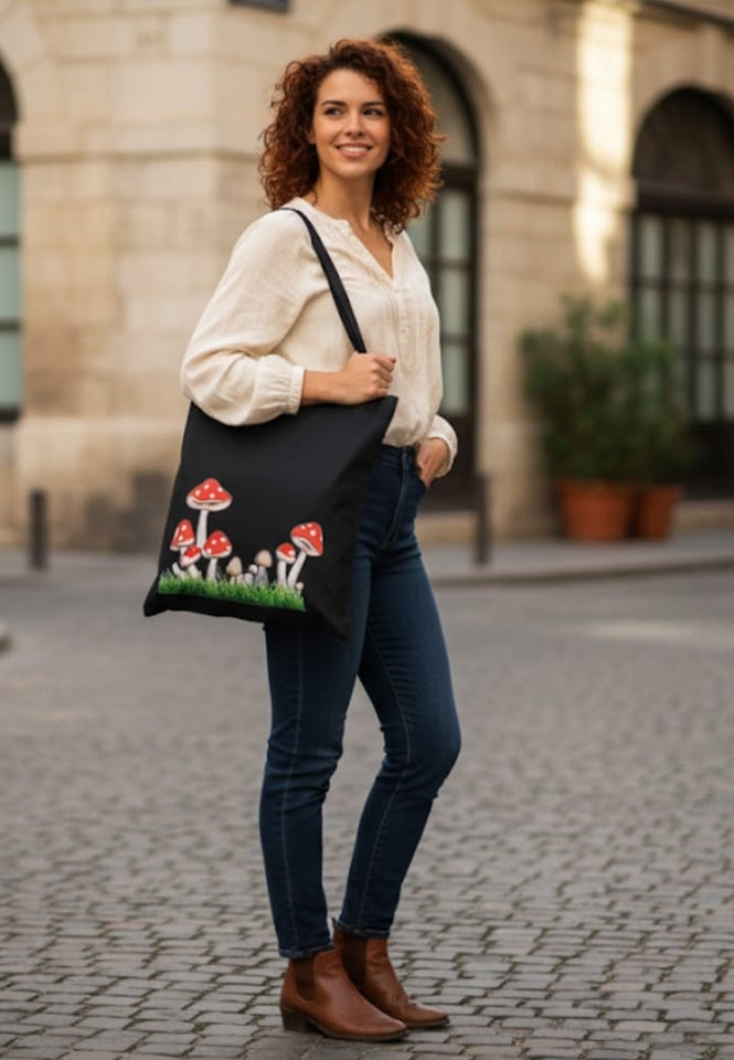 Mushroom Meadows Tote Bag